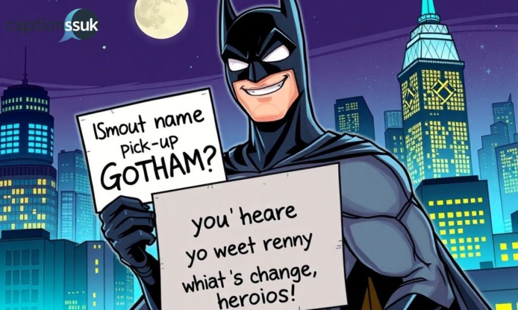 Smooth Batman Pick Up Lines