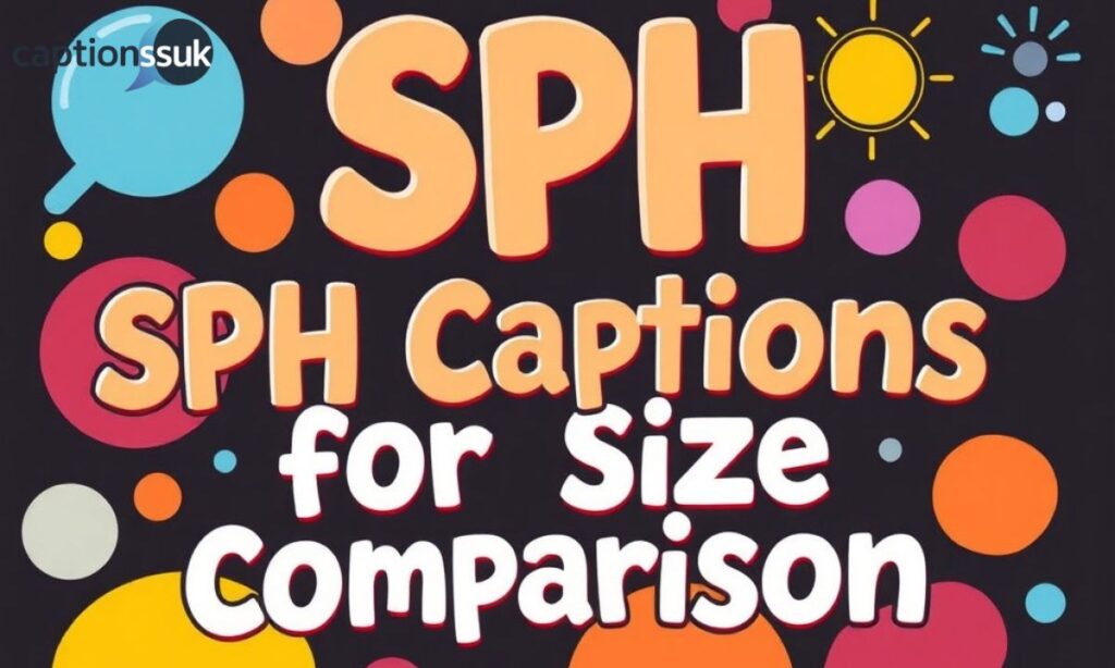 SPH Captions for Size Comparison